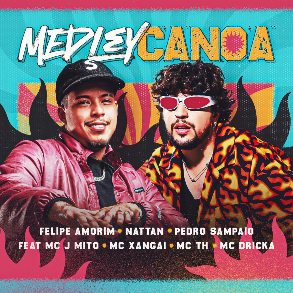 Medley Canoa - Putaria no Escuro / Menina do Job / Escada do Prédio / Mal Caminho / Pede Que Eu Te Dou (feat. Mc J Mito, MC Xangai, Mc Th & Mc Dricka) - Single by Felipe Amorim, Nattan & PEDRO SAMPAIO album cover