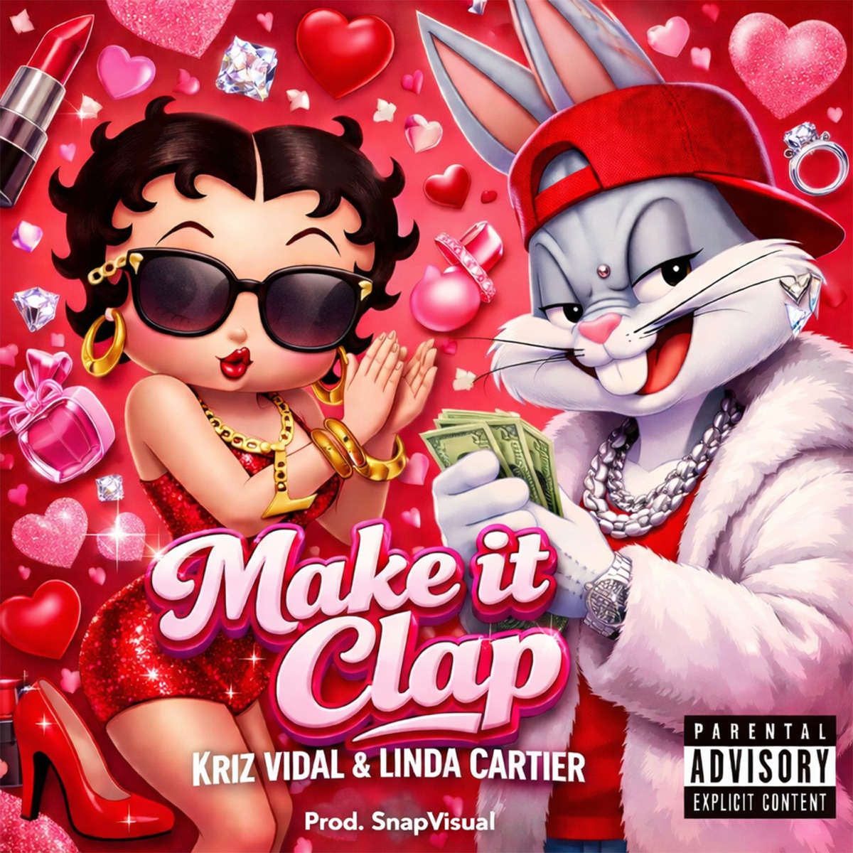 Make it Clap - Single by Kriz Vidal & Linda Cartier album cover