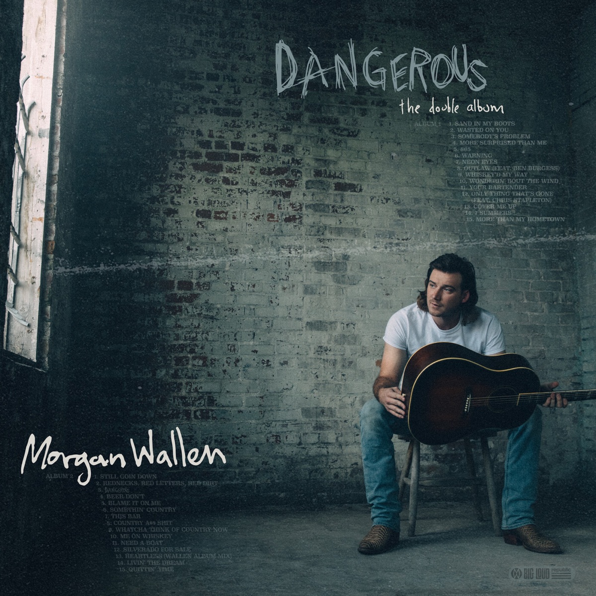 Dangerous: The Double Album by Morgan Wallen album cover artwork