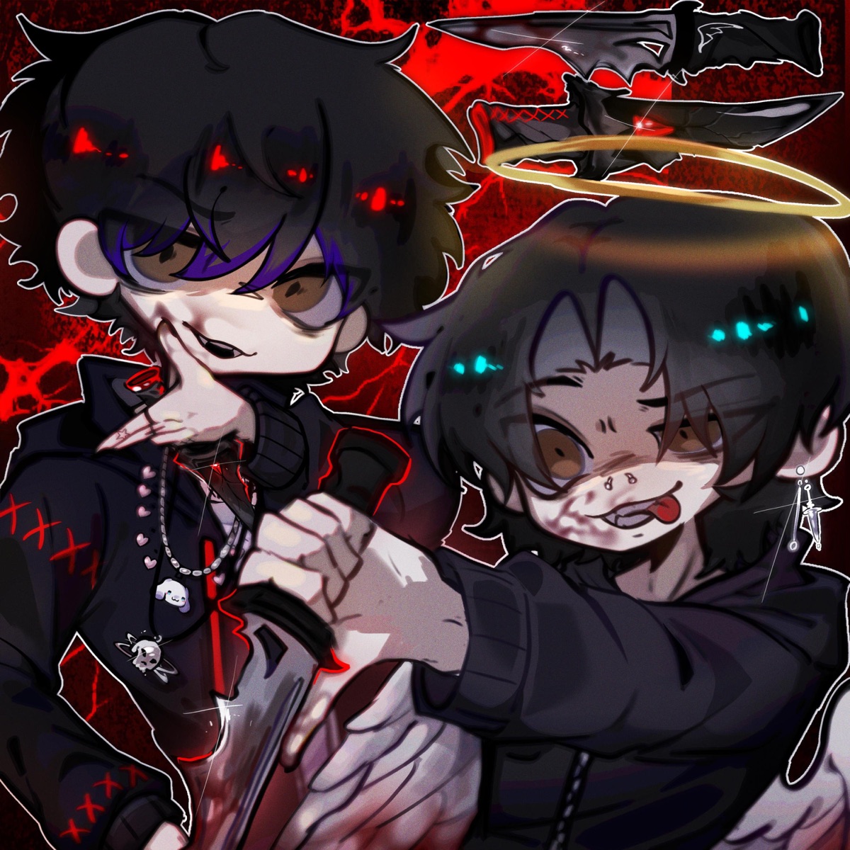 KNIVES OUT - Single by Anti-Light, xaduma & 5GSWAG album cover
