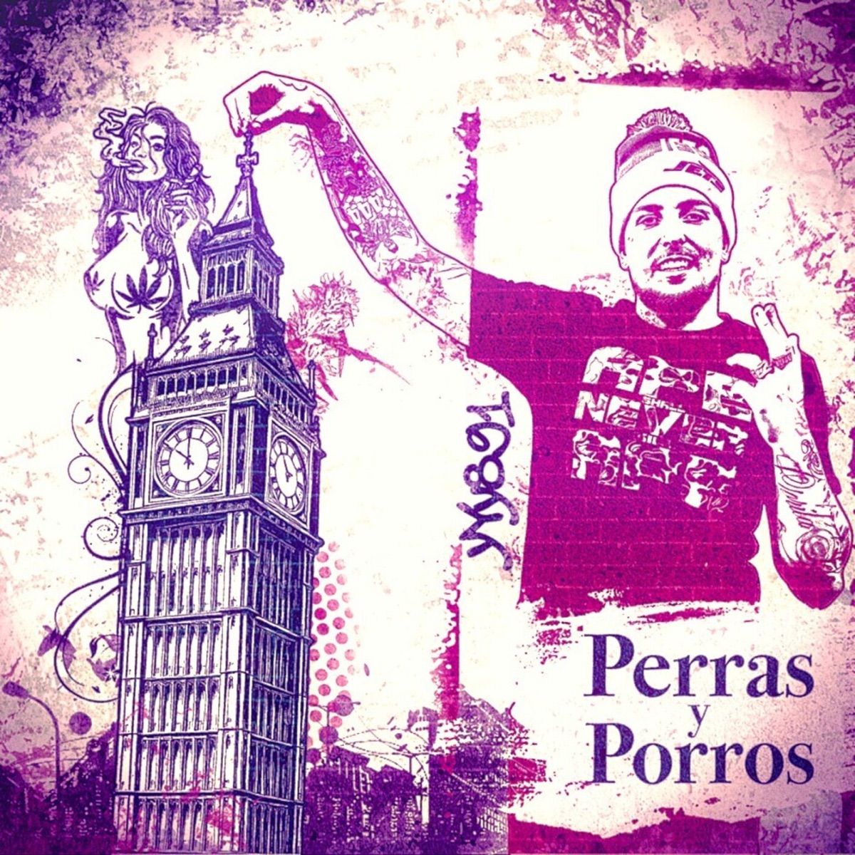PERRAS Y PORROS - Single by yyy891 & El WiWi album cover