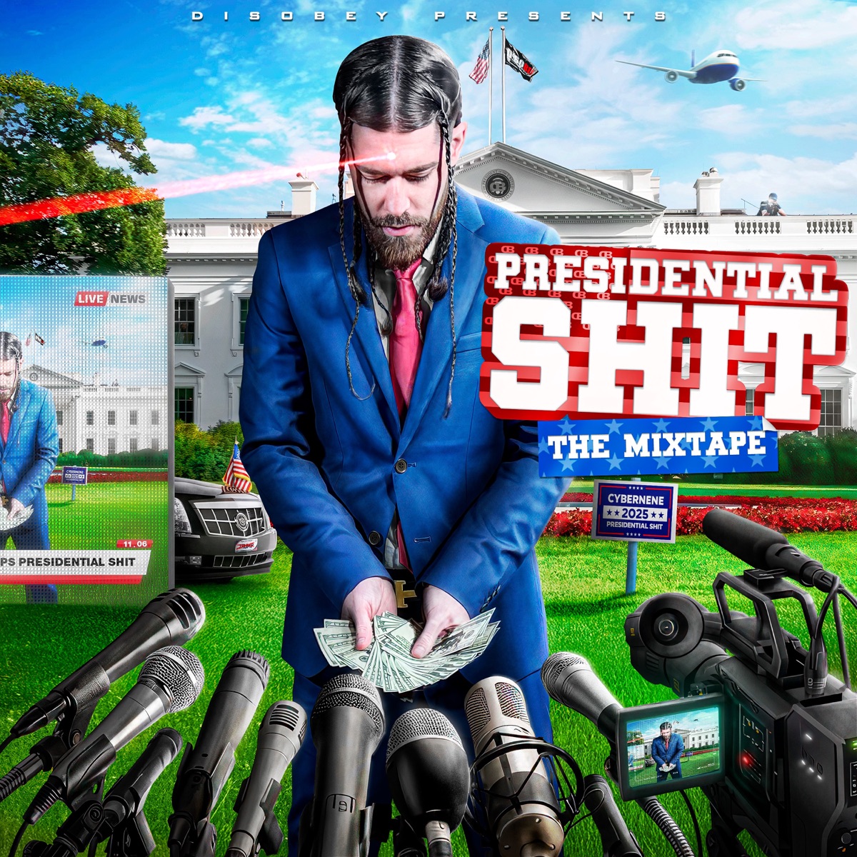 PRESIDENTIAL SHIT THE MIXTAPE by cybernene album cover