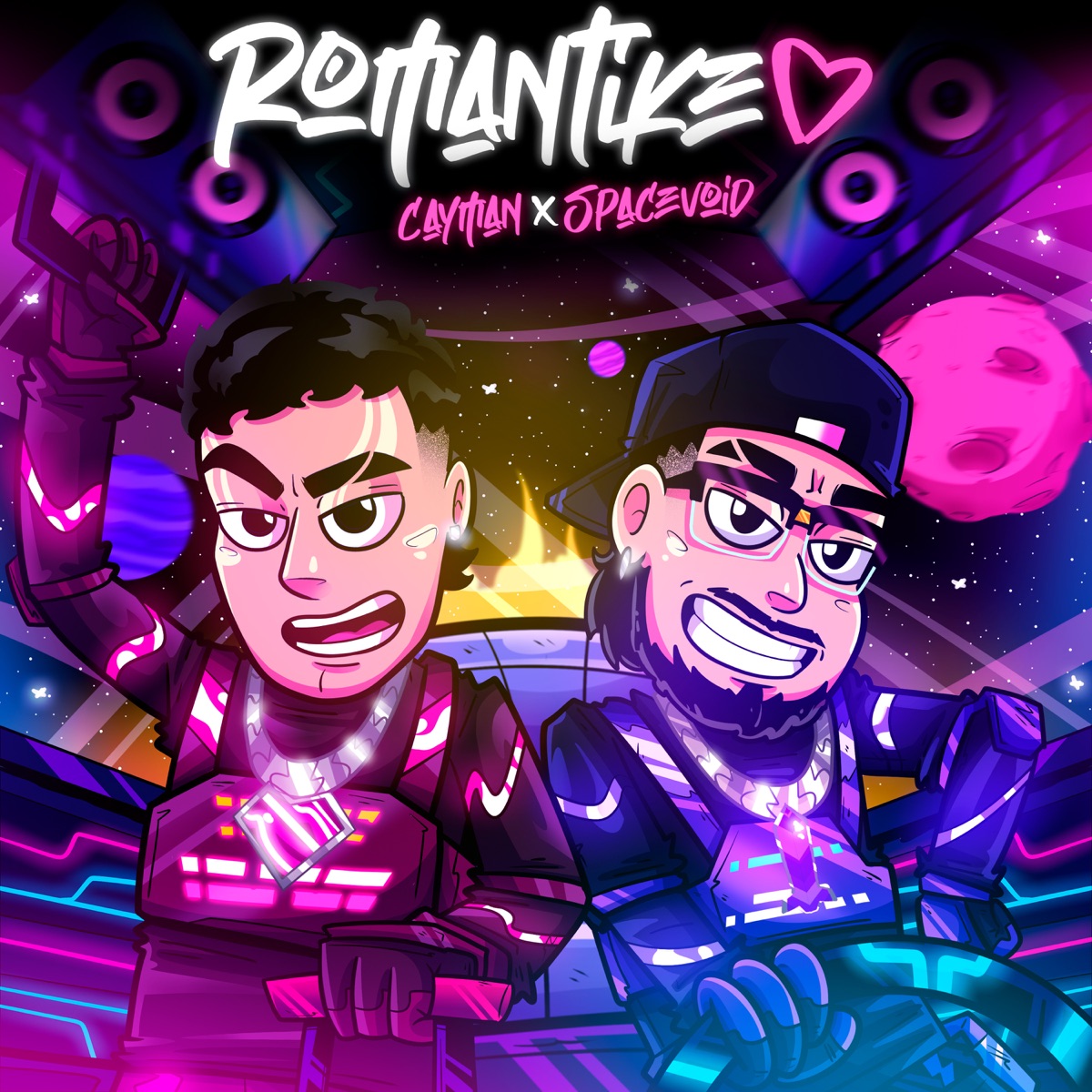 ROMANTIKEO by Cayman & SPACEVOID album cover