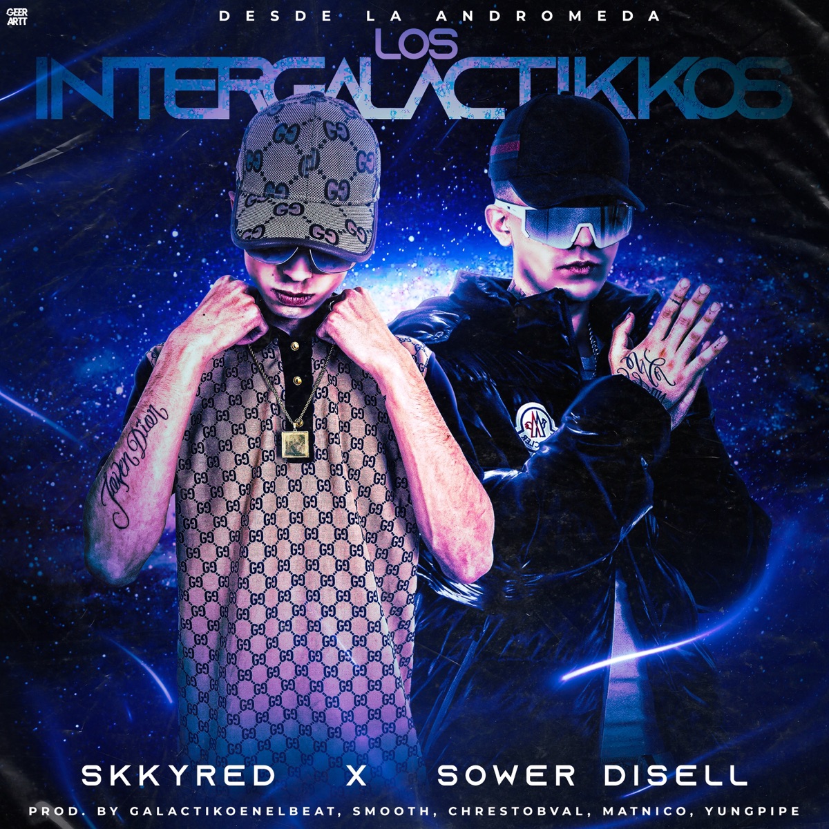 Los Intergalactikkos - Single by Skkyred & Sower Disell album cover