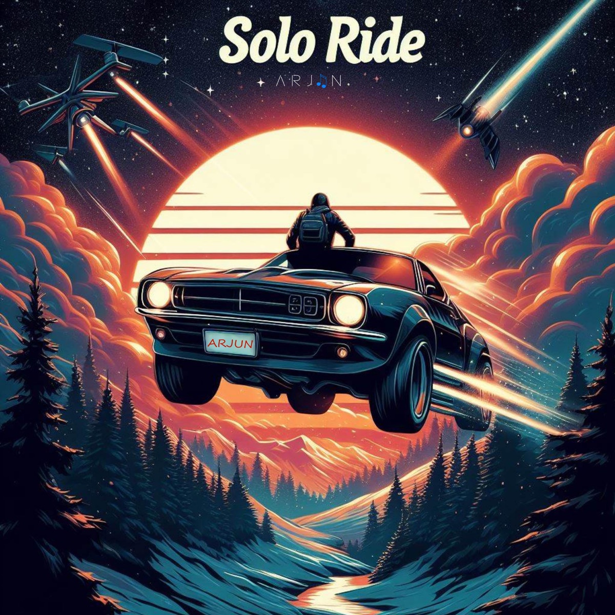 solo ride (feat. HASH MUSIC) - Single by ARJUN album cover