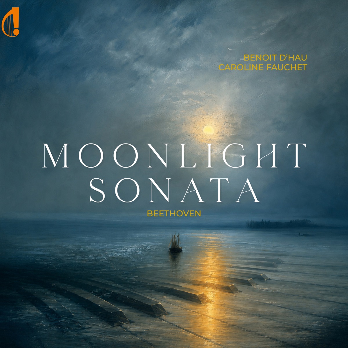 Beethoven: Piano Sonata No.14 in C-Sharp Minor, Op. 27 No. 2 "Moonlight Sonata": I. Adagio sostenuto (Arr. for Trumpet & Piano by Benoit d'Hau) - Single by Caroline Fauchet & Benoit d'Hau album cover