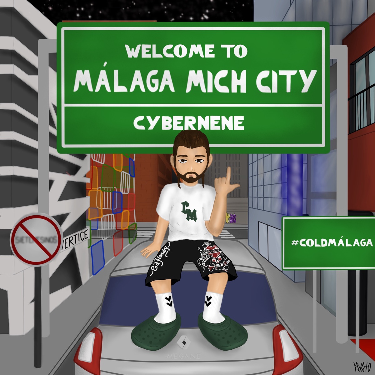 Málaga Mich City - EP by cybernene album cover