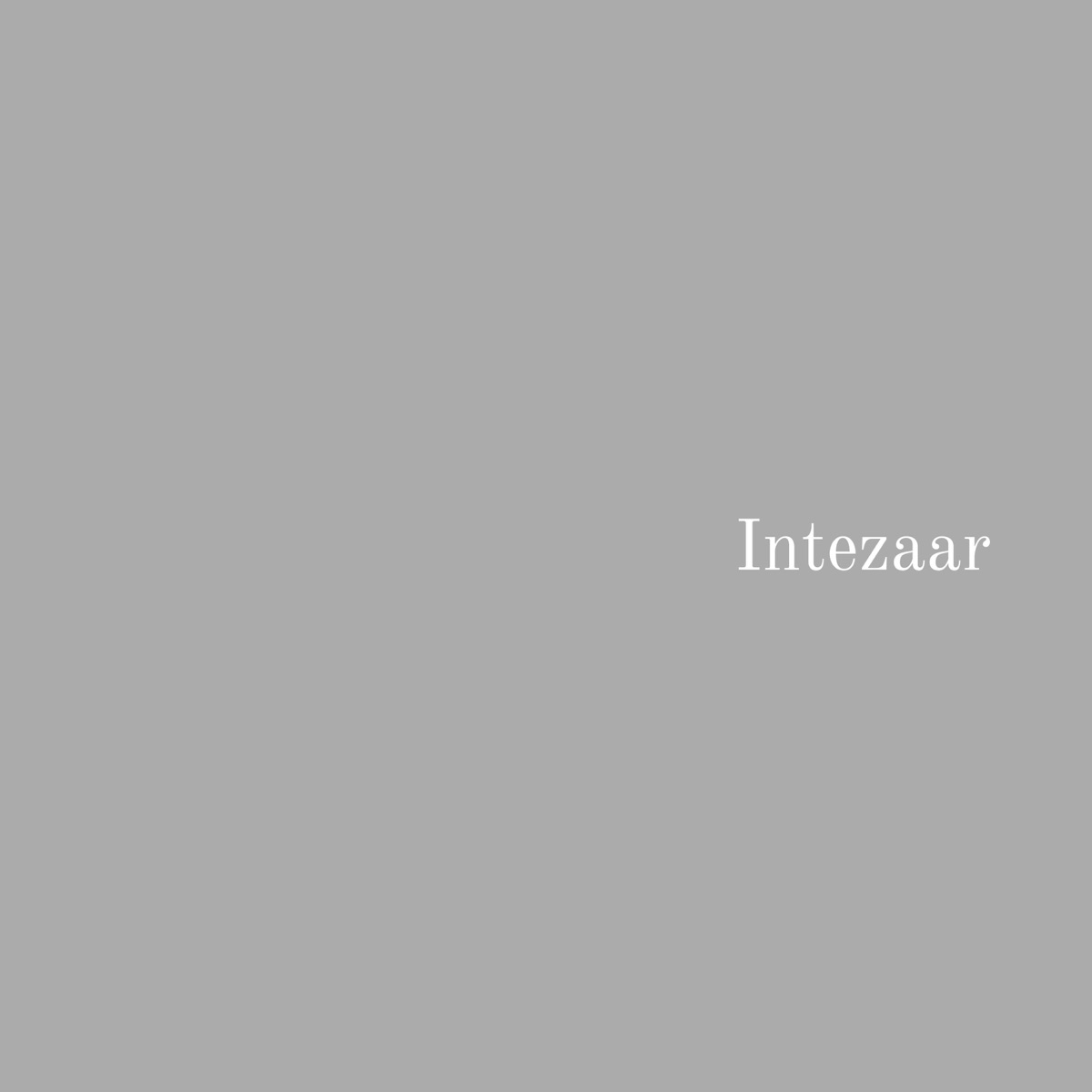 Intezaar - Single by Kidree & Vintage album cover