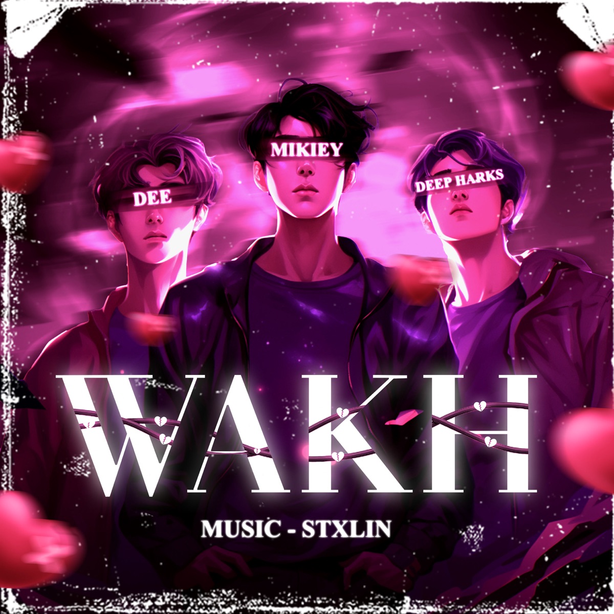 Wakh (feat. Dee) - Single by Mikiey, Deep Harks & Stxlin album cover