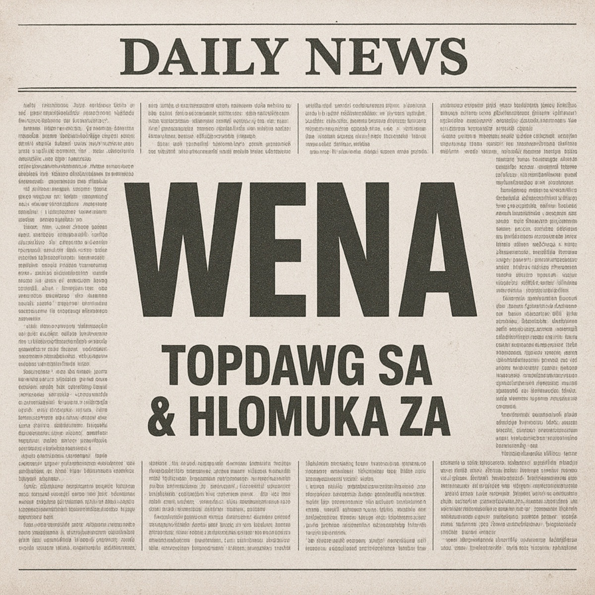Wena - Single by TOPDawg SA & Hlomuka ZA album cover