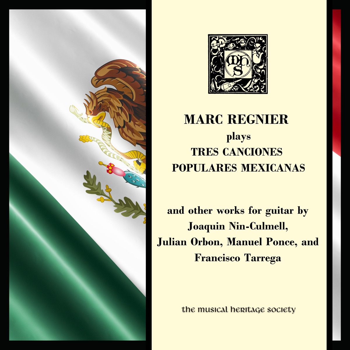 Marc Regnier Plays Tres Canciones Populares Mexicanas by Marc Regnier album cover
