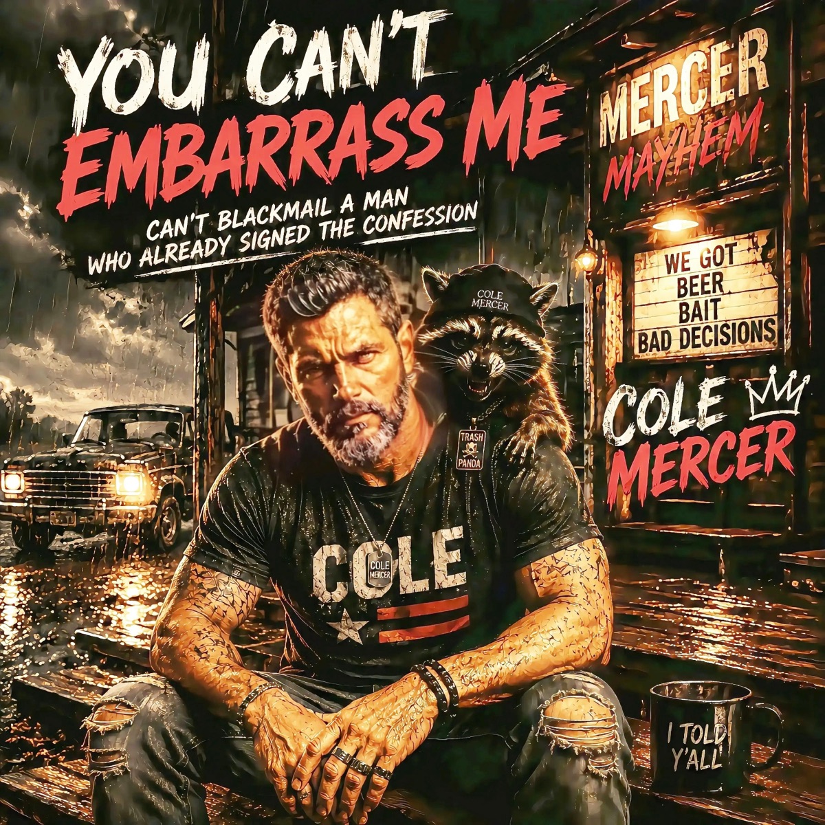 You Can't Embarrass Me - Single by Cole Mercer album cover