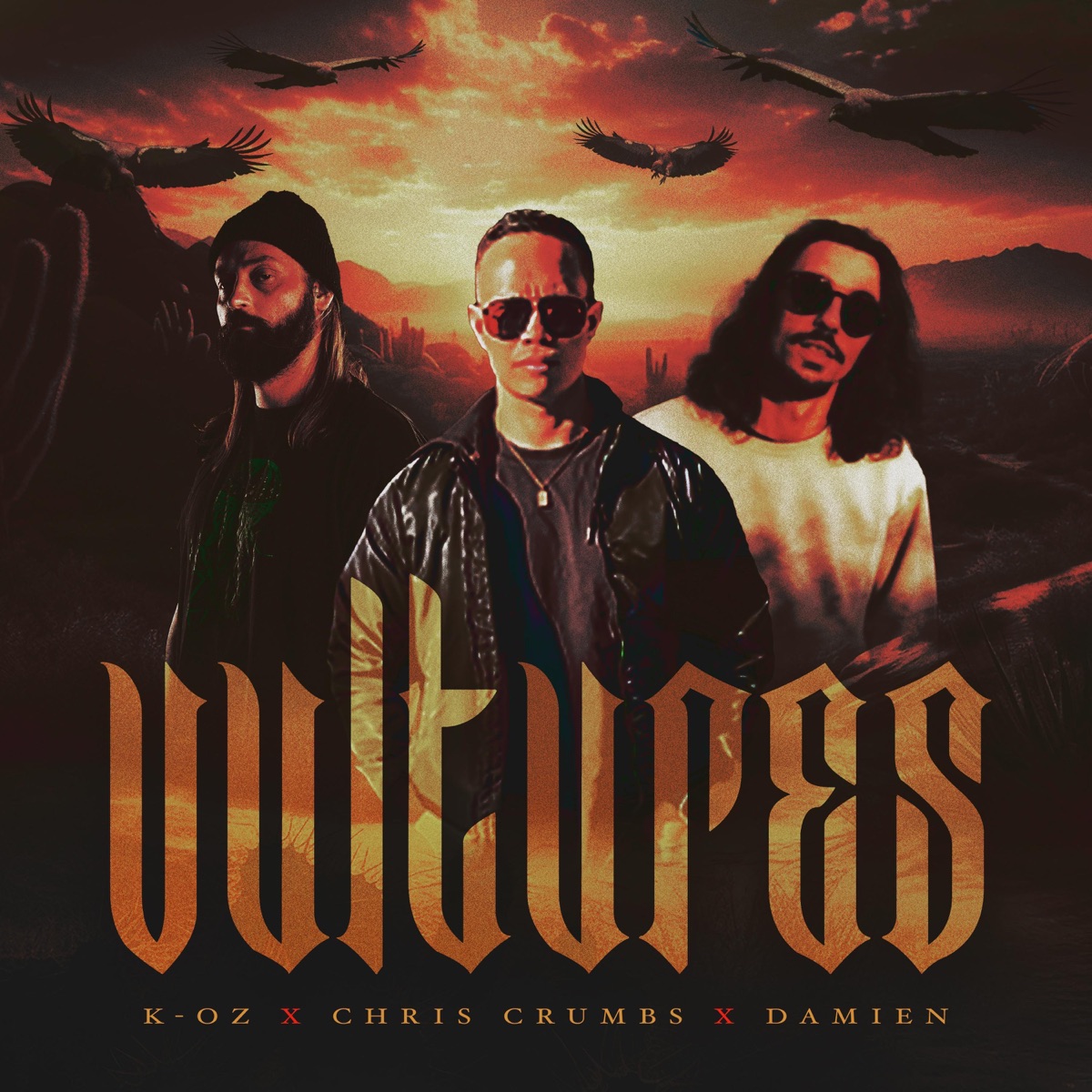 Vultures (feat. Chris Crumbs & Damien) - Single by K-OZ album cover