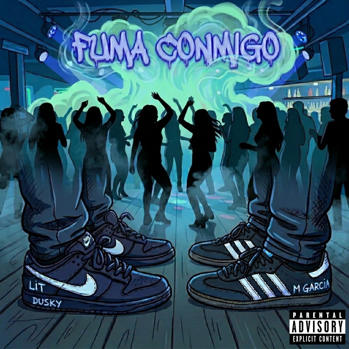 Fuma Conmigo (feat. Willie Mireles) - Single by LIT DUSKY & M.García album cover