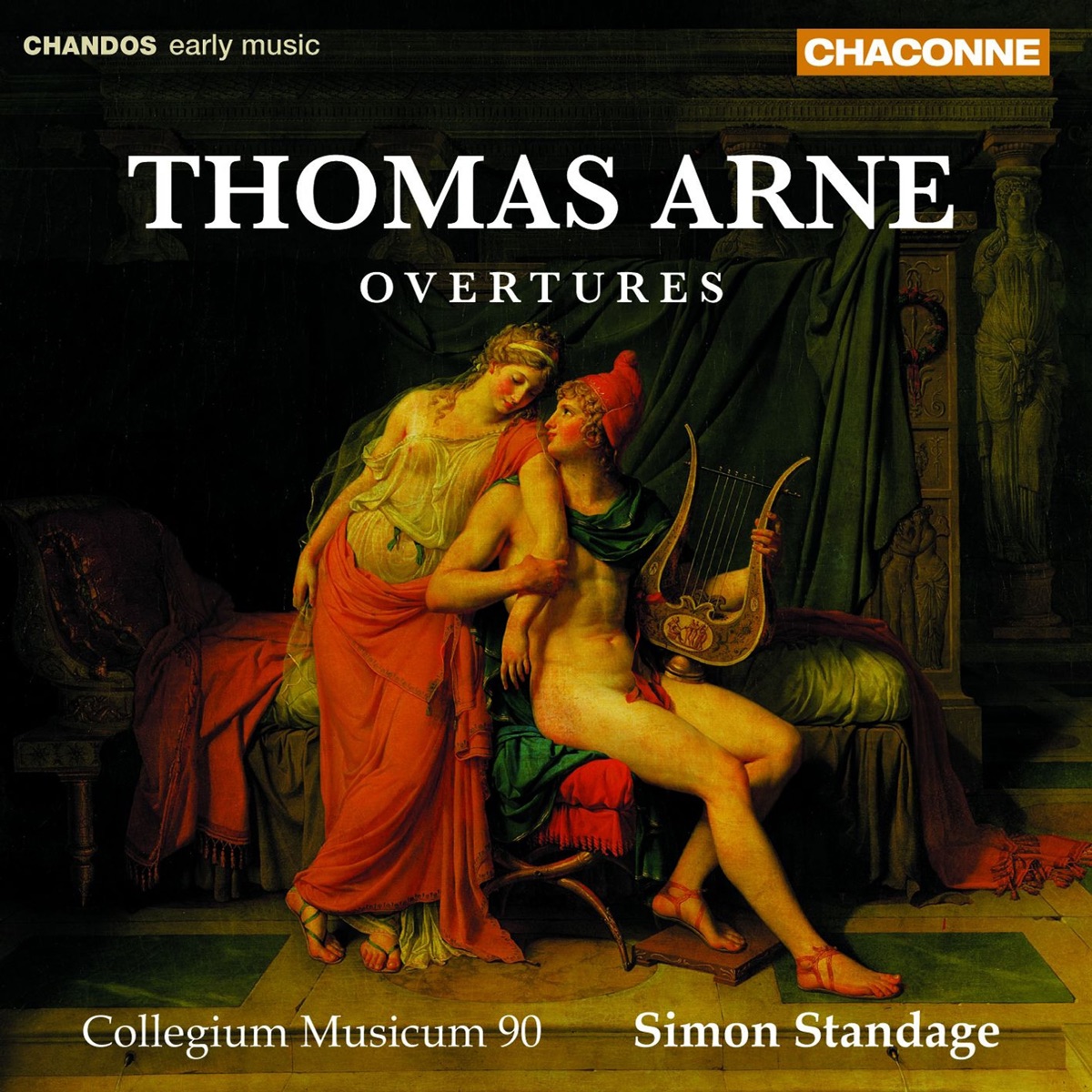 Arne: Overtures by Collegium Musicum 90 & Simon Standage album cover