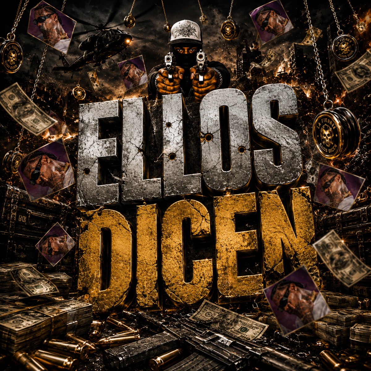Ellos dicen (feat. Dowel King & Reveldia) - Single by KINGVISION album cover