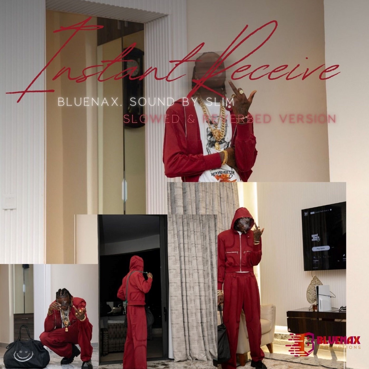Instant Receive (Slowed & Reverbed) - Single by SOUND BY SLIM & Bluenax album cover