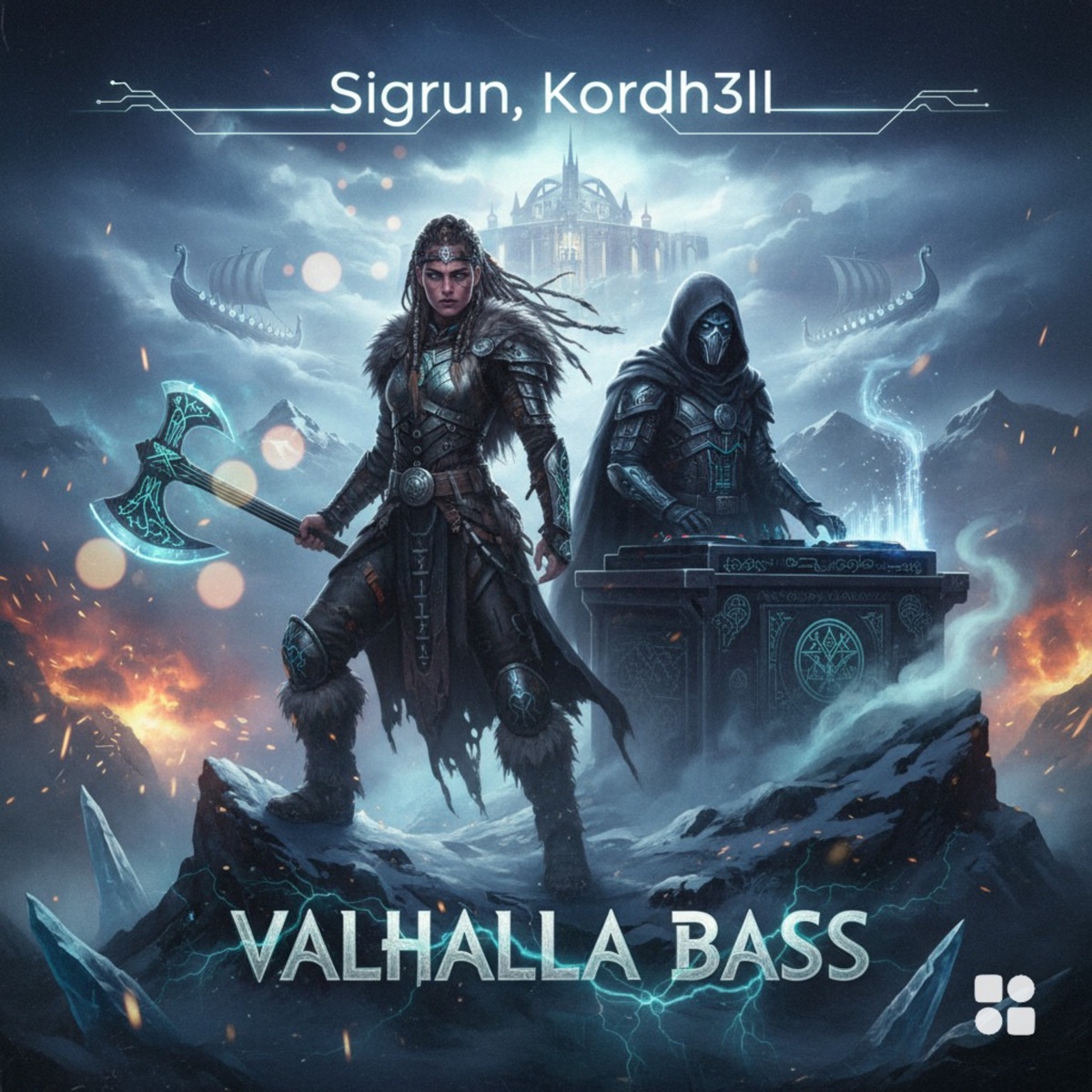 Valhalla Bass - Single by RavenstrikeX, Sigrun & Kordh3ll album cover