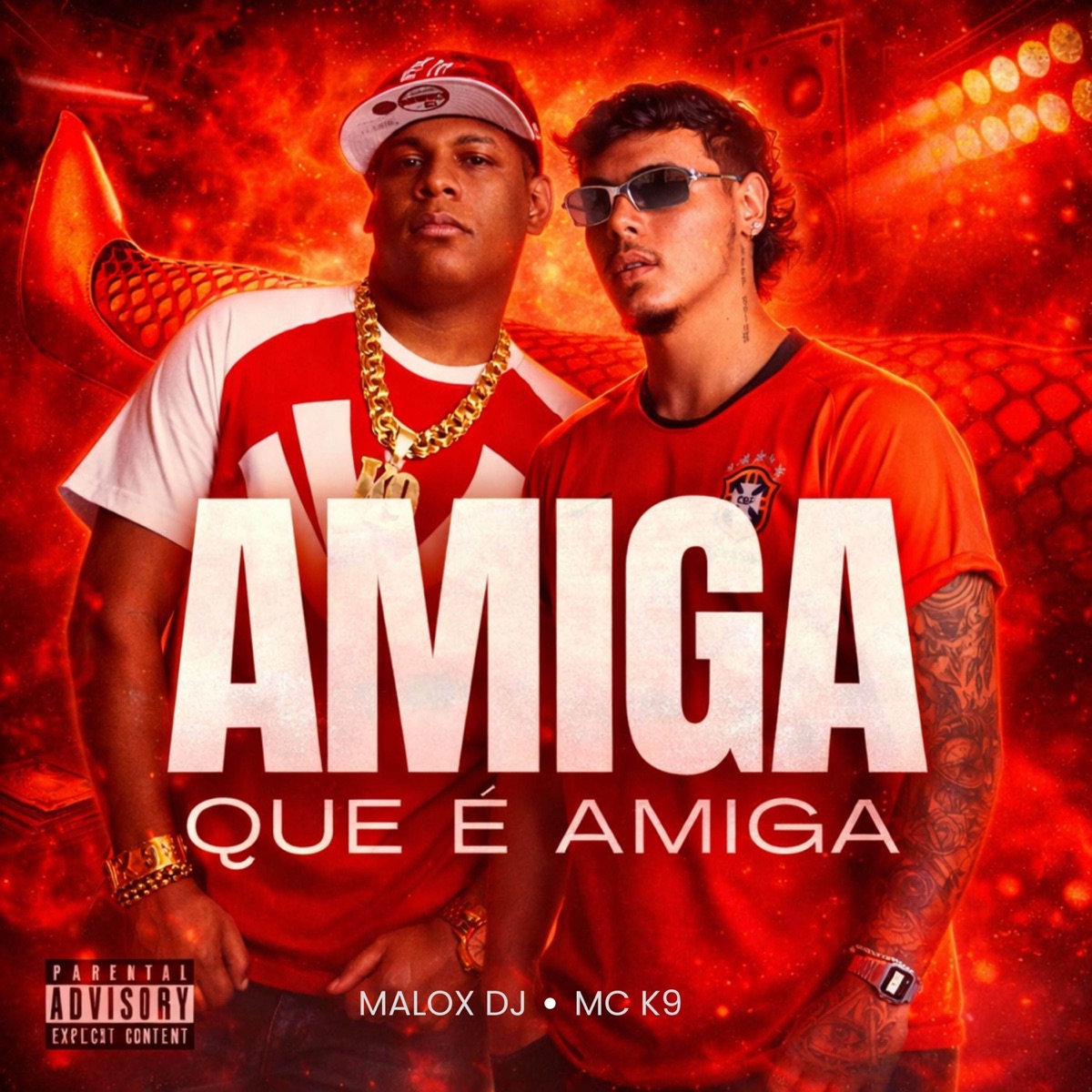 AMIGA QUE É AMIGA - Single by Malox DJ & MC K9 album cover