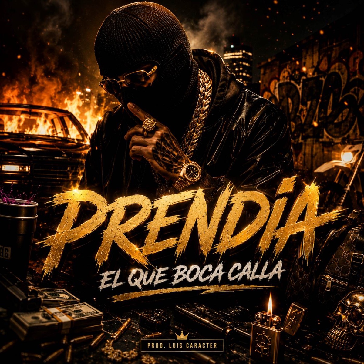 Prendia - Single by El Que Boca Calla & Luis Caracter album cover