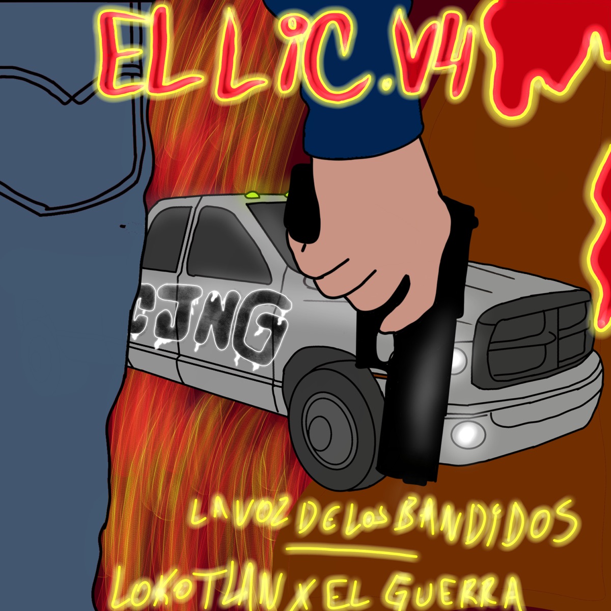 El Lic V4 - Single by Lokotlan, El Guerra & La Voz De Los Bandidos album cover