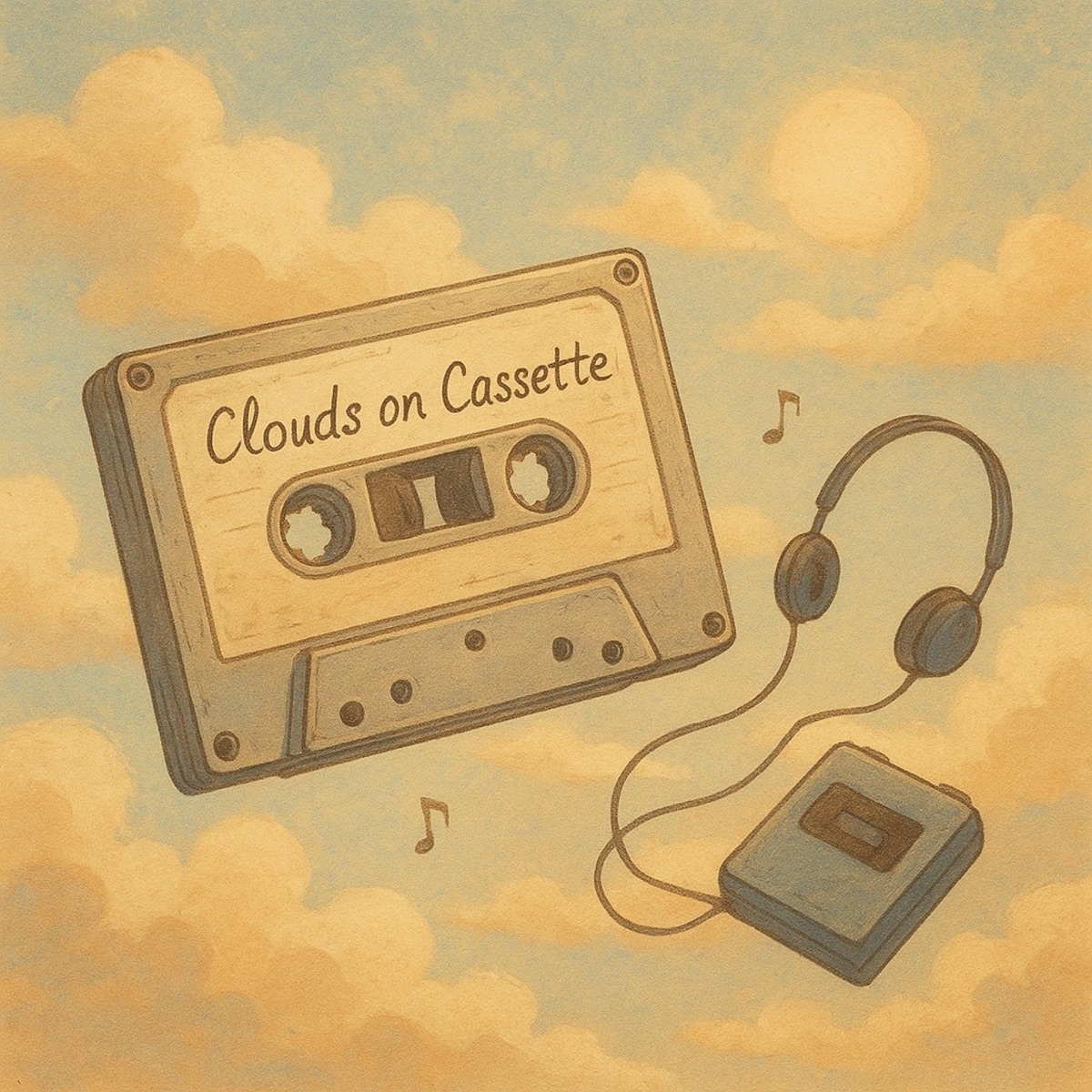 Clouds on Cassette by lofi grapez album cover