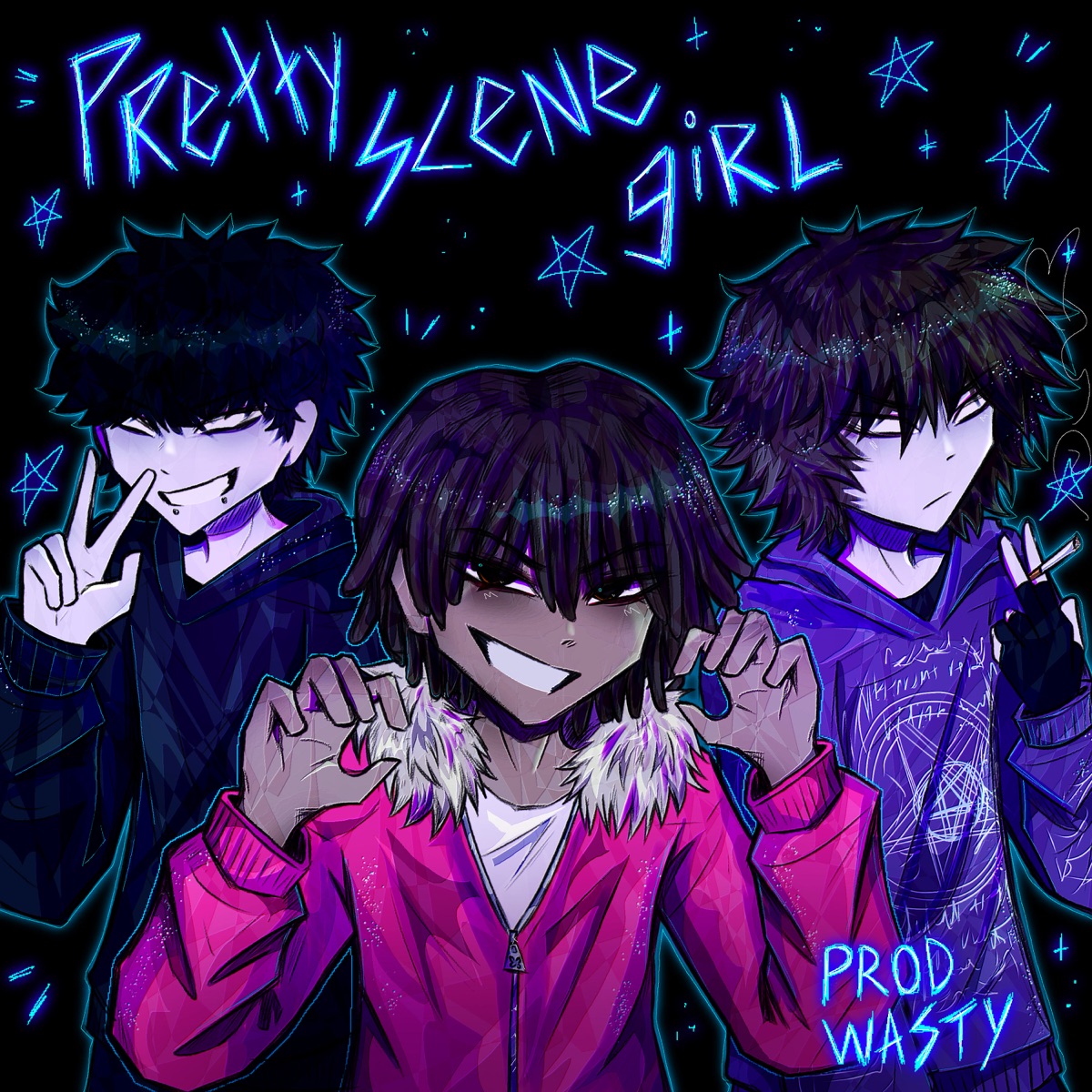 Pretty Scene Girl! - Single by Clover!, kets4eki & d3r album cover