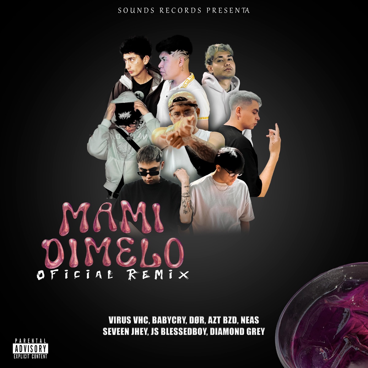 Mami Dímelo (Remix) - Single by Virus VHC, BabyCry, DØR, AZT BZD, Diamond Grey, Seveen Jhey, JS BLESSEDBOY & Neas album cover