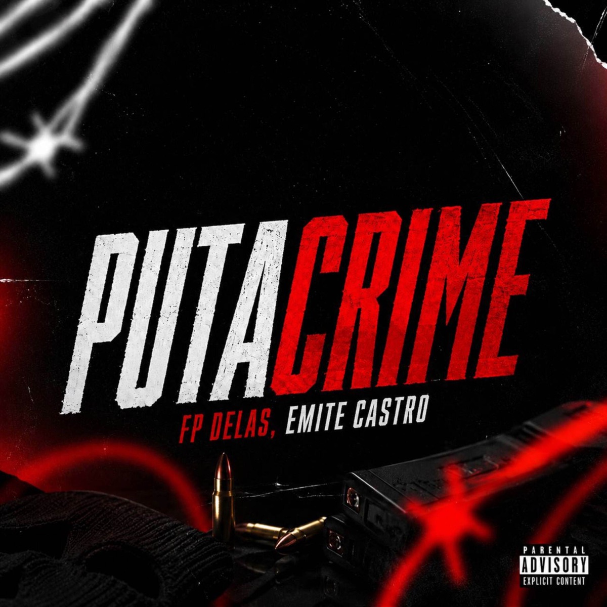 PUTACRIME - Single by Emite Castro & FP Delas album cover