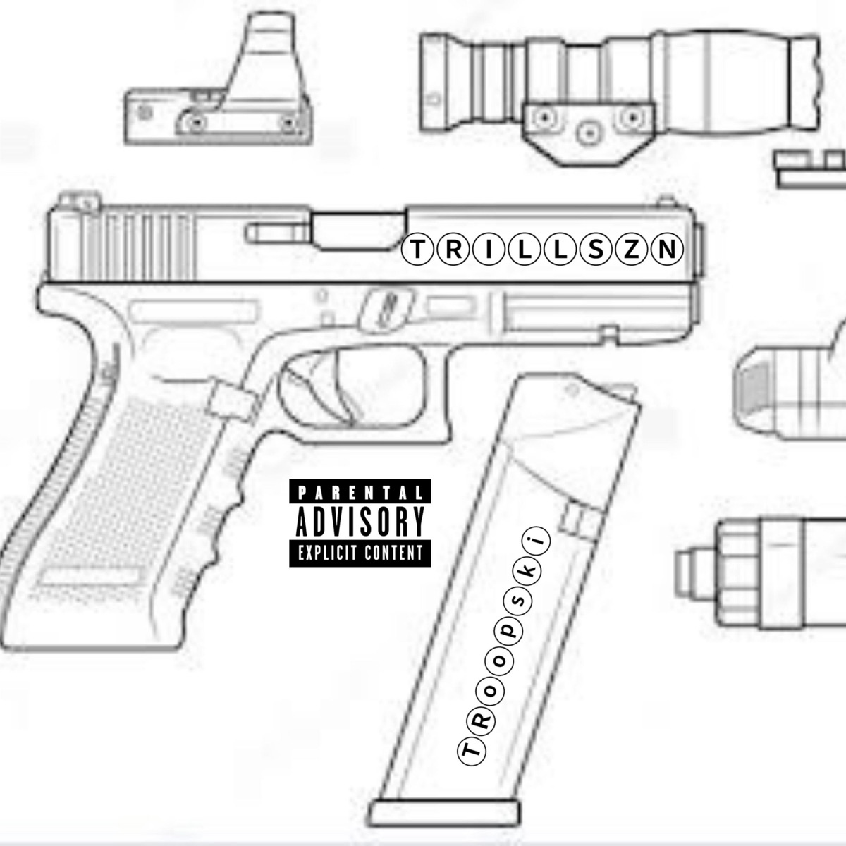 Hot Glock Summer (feat. troopski) - Single by Trillszn album cover