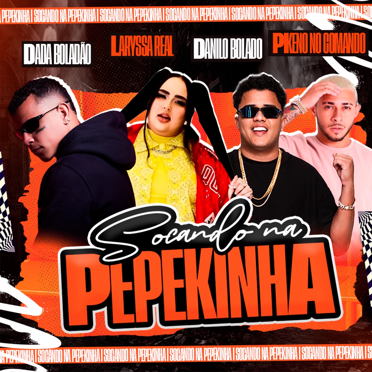 Socando na Pepekinha - Single by Dadá Boladão, Danilo Bolado, Pikeno no Comando & Laryssa Real album cover