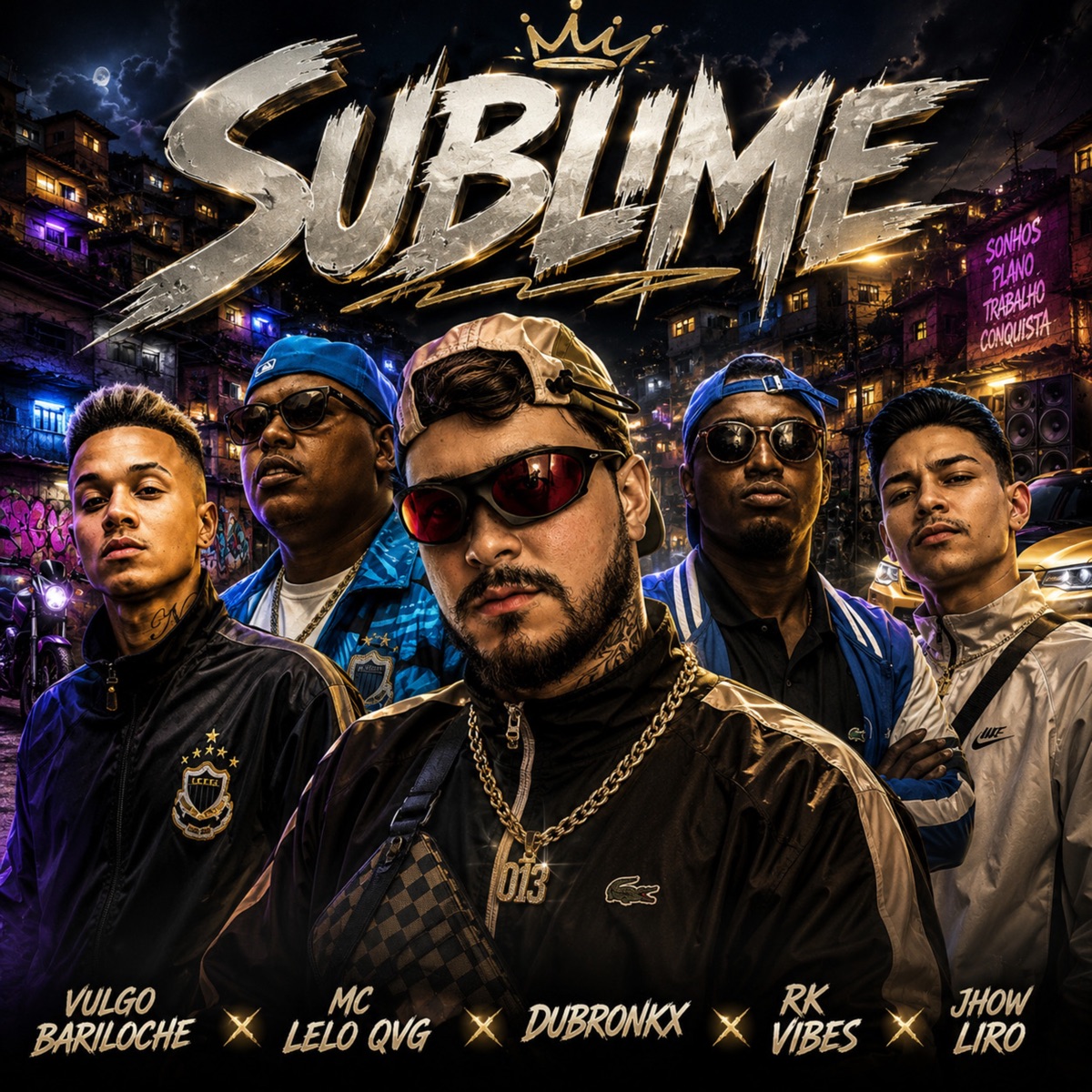 SUBLIME - Single by Vulgo Bariloche, Mc Lelo QVG, DUBRONKX, RK VIBES & JHOW LIRO album cover