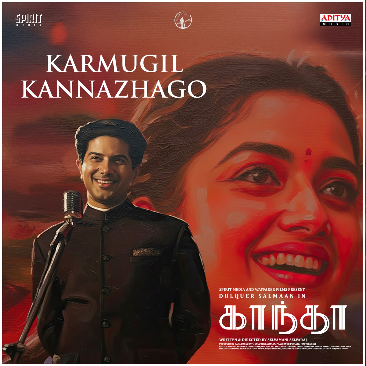 Karmugil Kannazhago (From "Kaantha - Tamil") - Single by Jhanu Chanthar, Pradeep Kumar & Sivam album cover