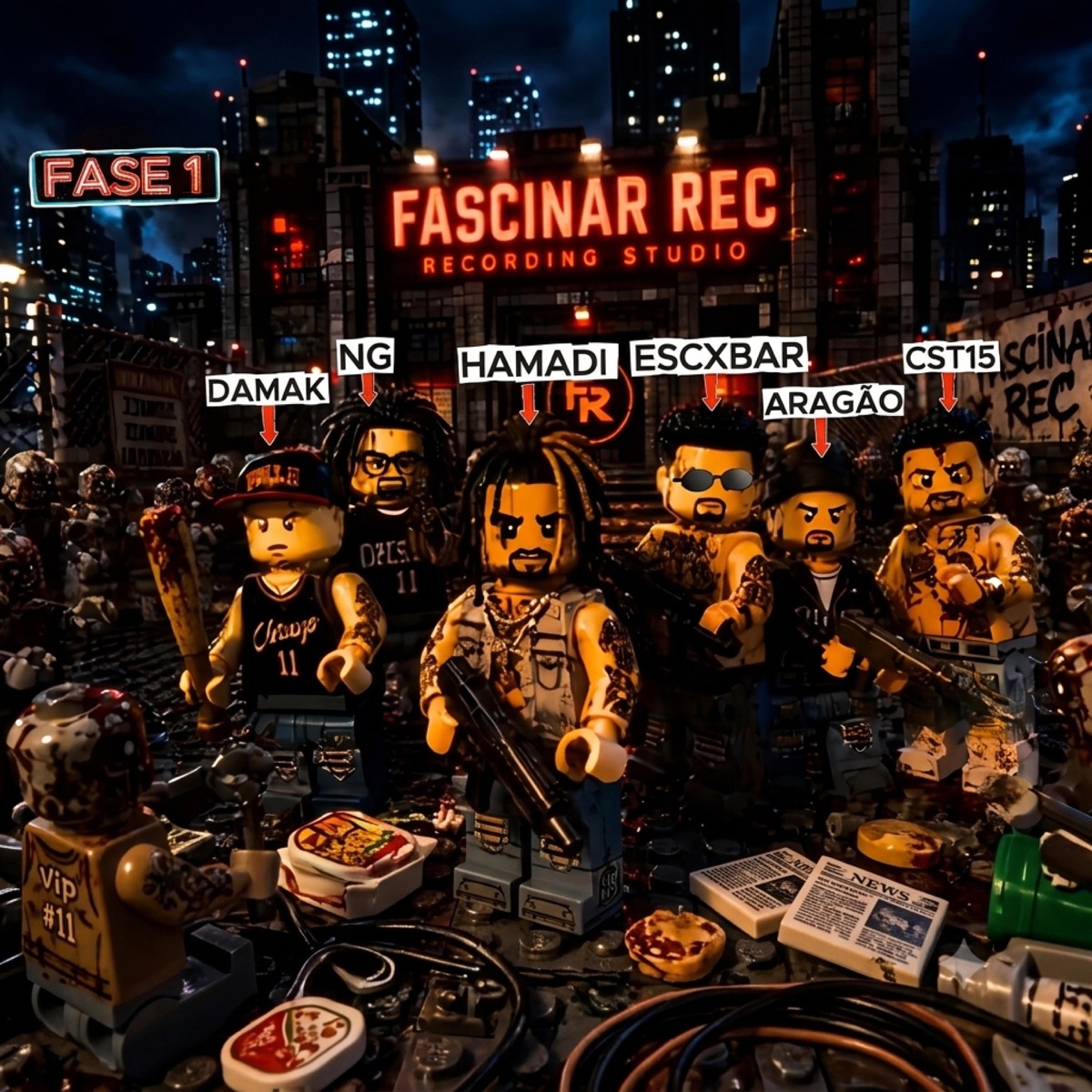 Rec (feat. Damak Mc, Mc Aragão & Costa da 15) - Single by Hamadi, Escxbar & Nick Gomes album cover