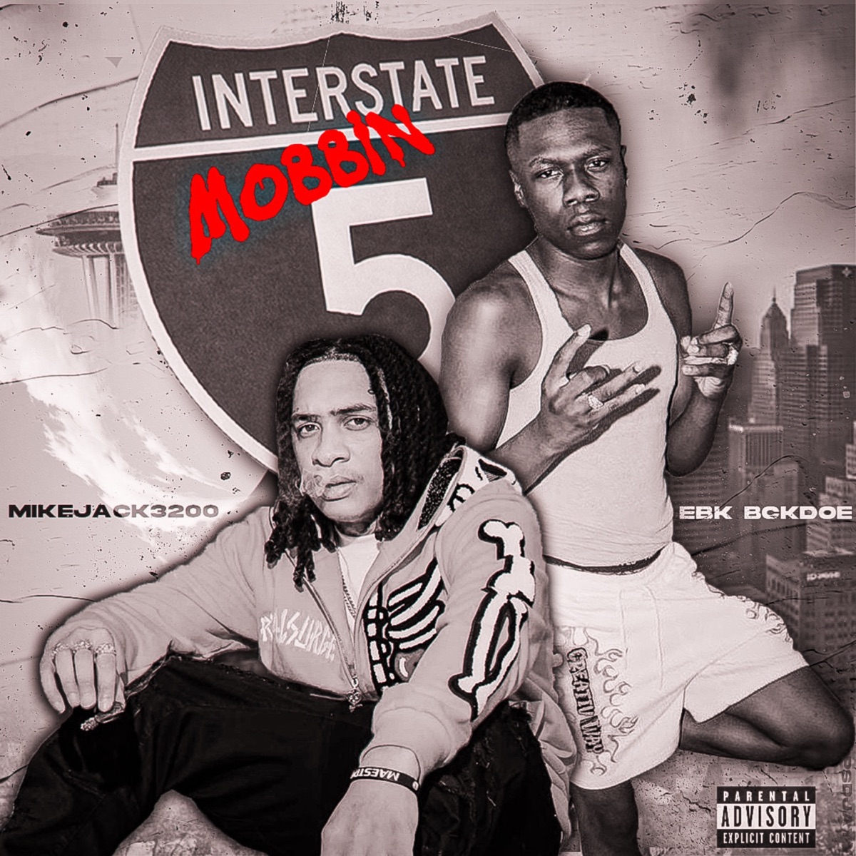 I-5 Mobbin (feat. EBK BCKDOE) - Single by MikeJack3200 album cover