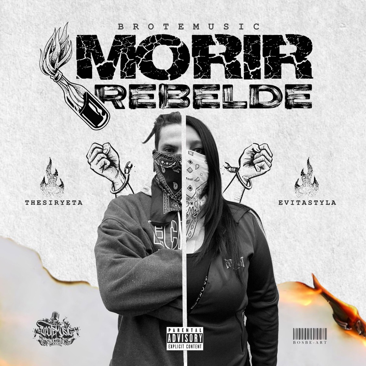 MORIR REBELDE - Single by Brotemusic album cover