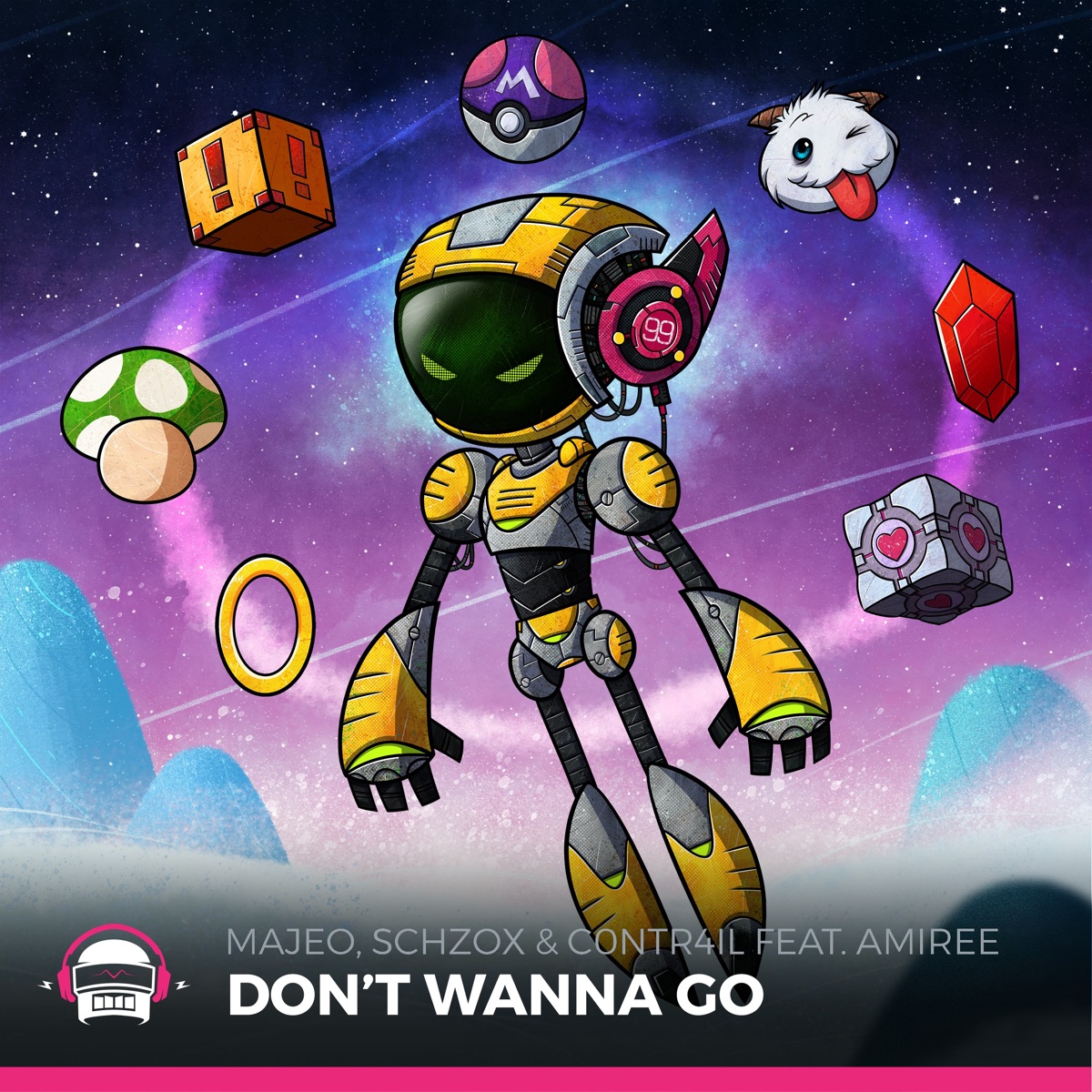 Don't Wanna Go (feat. Amiree) - Single by Majeo, CONTR4IL & Schyzox album cover