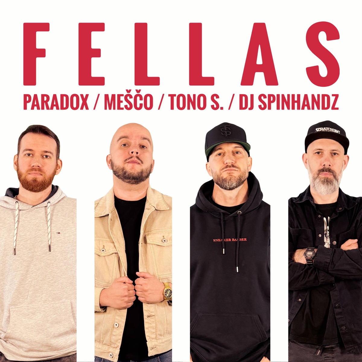 Fellas (feat. DJ Spinhandz) - Single by JParadox, Meščo & Tono S. album cover