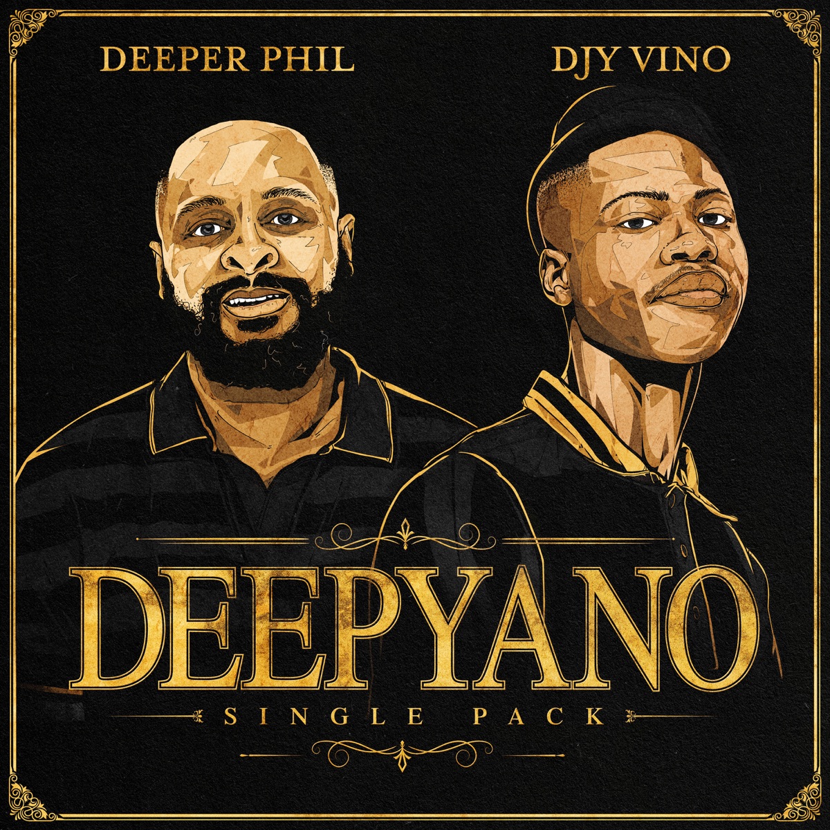 Deepyano Single Pack - EP by Deeper Phil & Djy Vino album cover