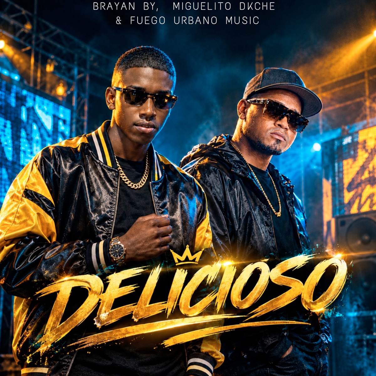 DELICIOSO - Single by Brayan By, Fuego Urbano Music & Miguelito D’Kche album cover