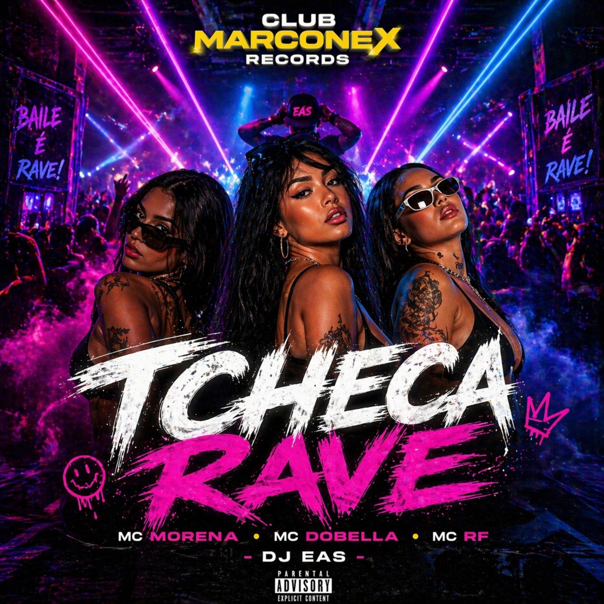 Tcheca Rave (feat. Mc Dobella & Mc Rf) - Single by Mc Morena & DJ EAS album cover