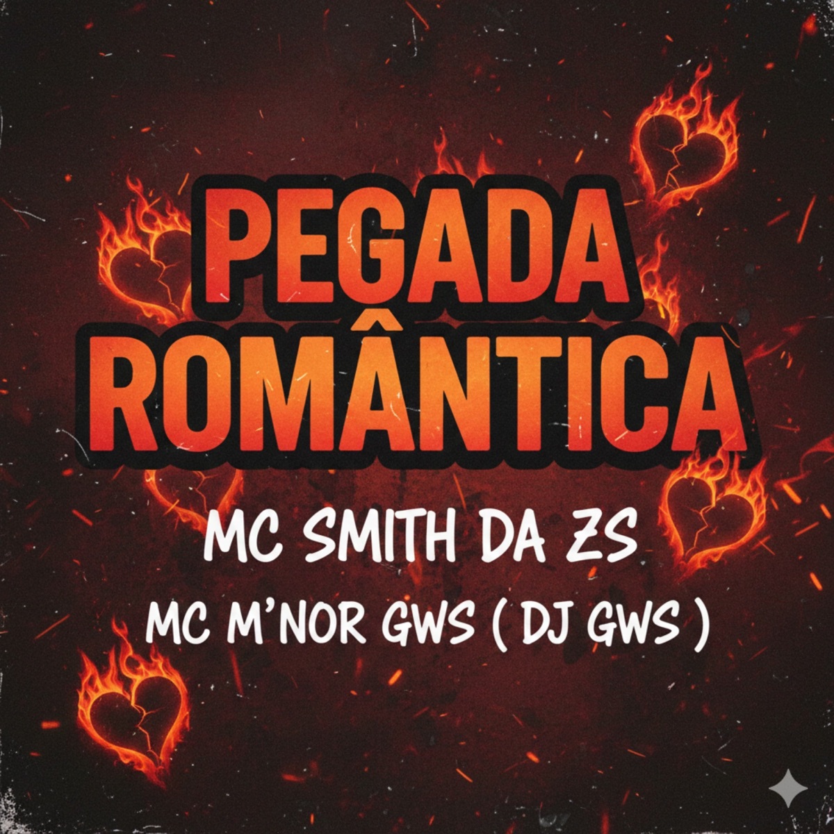 Pegada Romântica - Single by Batida by music, MC M'NOR GWS, MC SMITH DA ZS & DJ GWS LIDER DA ALCATÉIA album cover