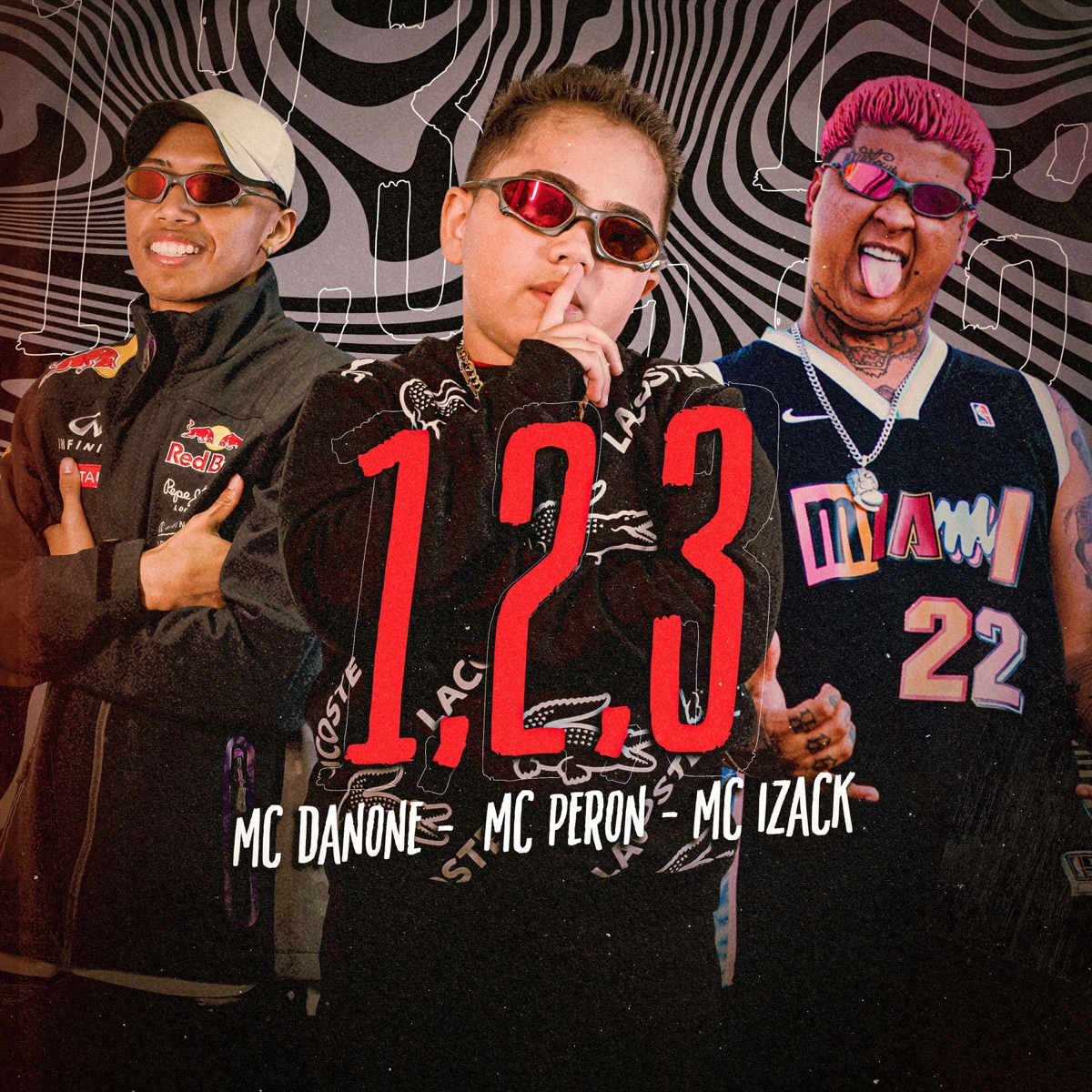 1,2,3 - Single by Mc Danone, MC PERON & MC Izack album cover