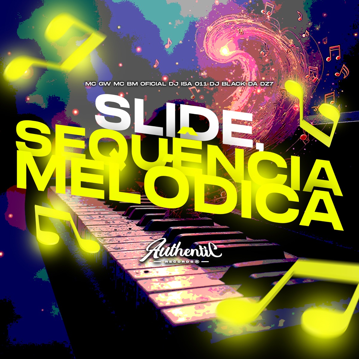 Slide, Sequência Melódica (feat. MC GW) - Single by DJ BLACK DA DZ7, MC BM OFICIAL & DJ ISA 011 album cover