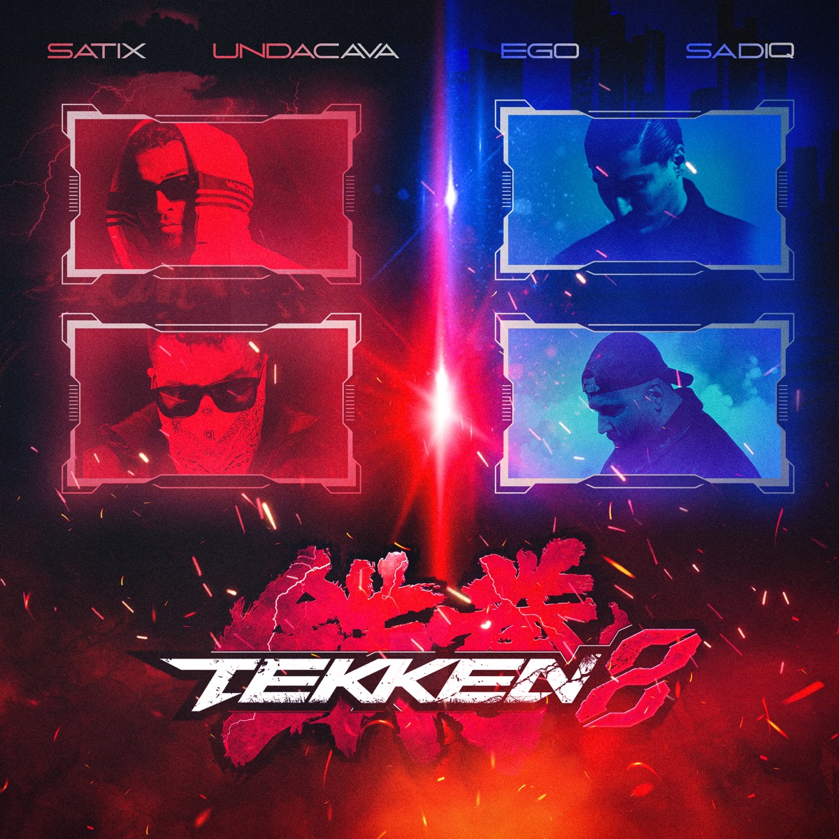 Tekken8 (feat. Undacava) - Single by EGO, SadiQ & Satix album cover