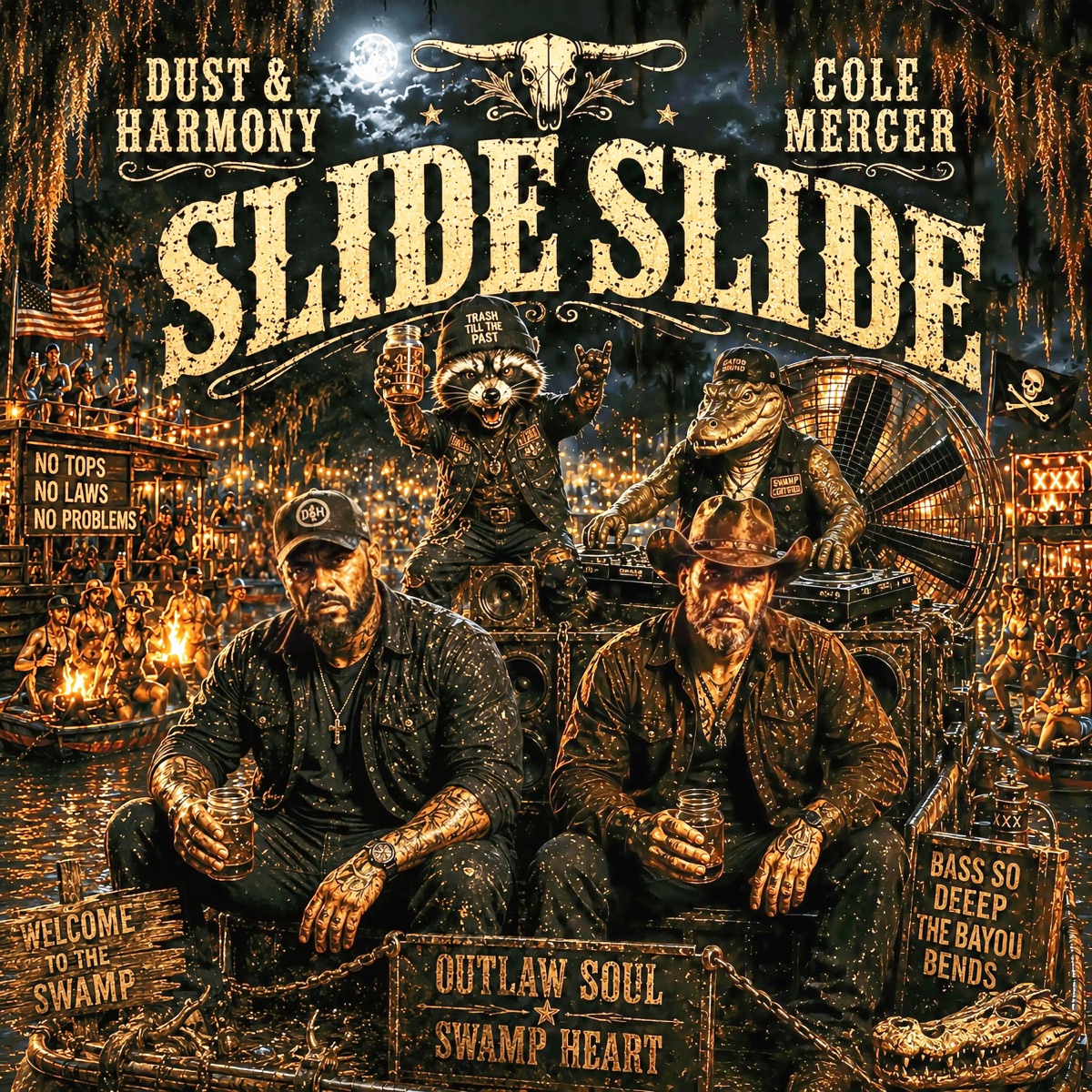Slide Slide (feat. Dust & Harmony) - Single by Cole Mercer album cover