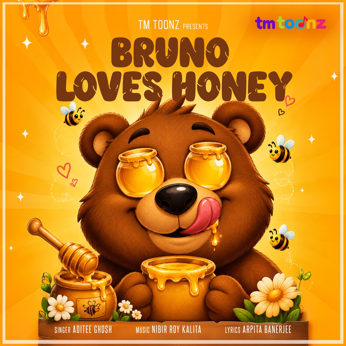 Bruno Loves Honey - Single by Aditee Ghosh, Nibir Roy Kalita & Arpita Banerjee album cover