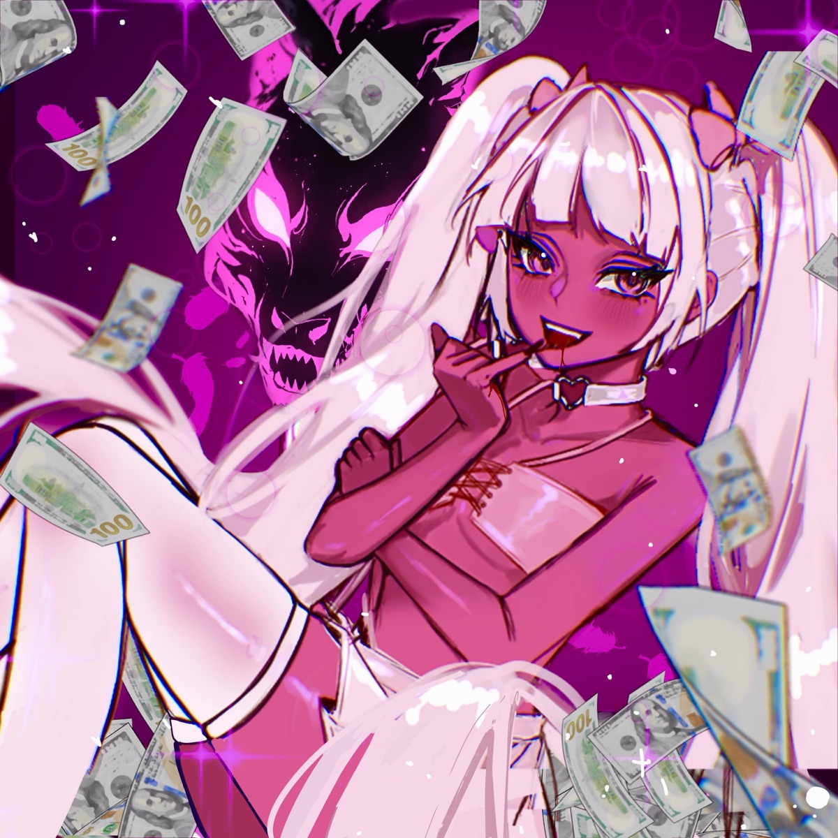 Demon - Single by Pinkii, Airfox & Phonkdope album cover