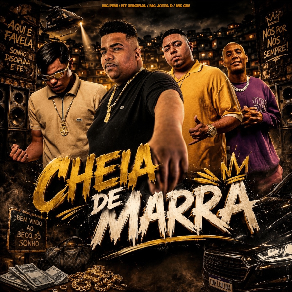 Cheia de Marra (feat. Mc Gw & Mc Gato Love) - Single by N7 Original, MC Jotta D, Mc Pew & Dj Marcelo da Zn album cover