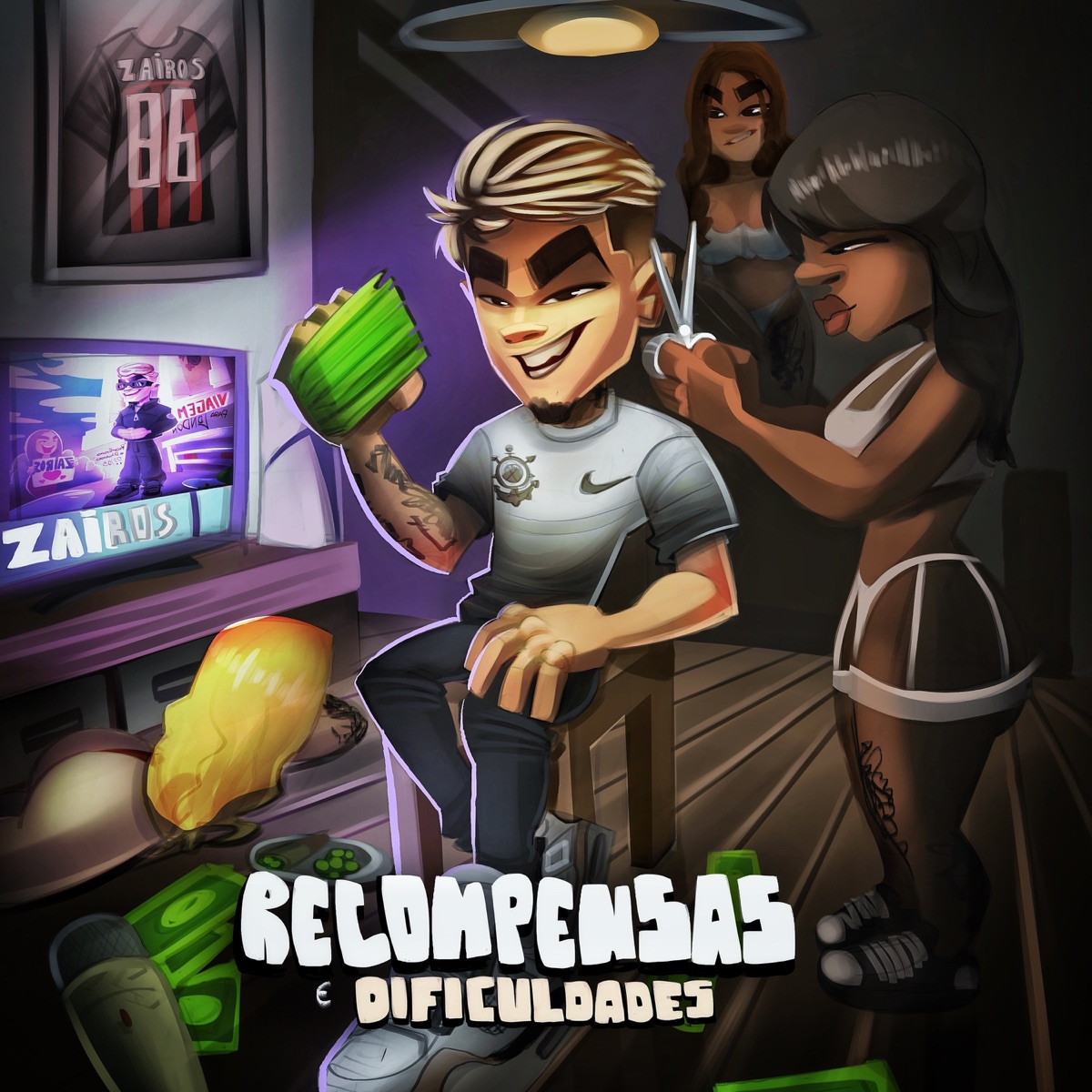 Recompensas e Dificuldades (feat. Oito Meia) - Single by Zairos album cover
